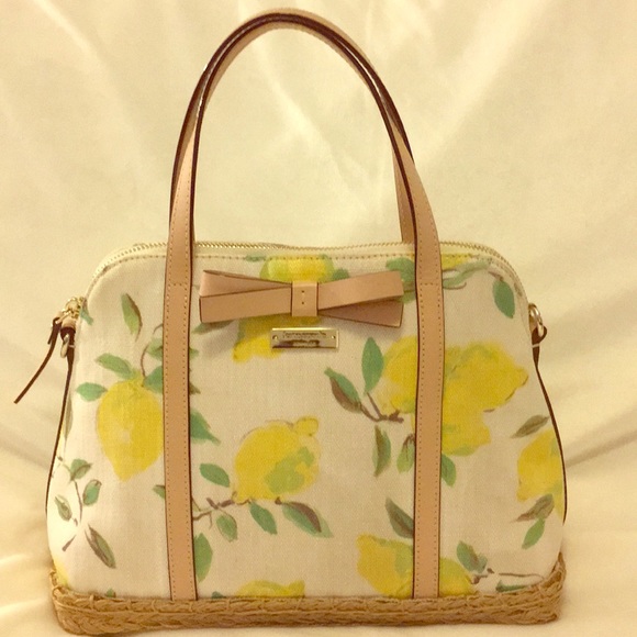 Kate Spade Maise lemon/espadrille handbag